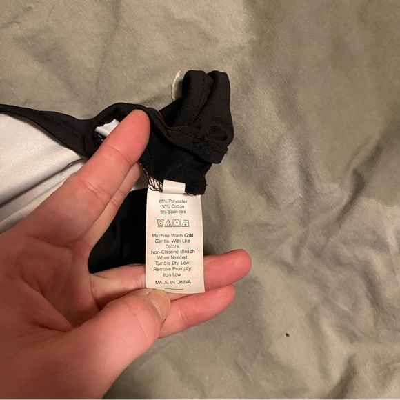 SMALL BLACK BIKINI TOP/BRALETTE : FLAMES - Picture 2 of 2